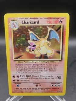Pokemon TCG Charizard Base Set 4/102 1999 Unlimited Holo Rare - Image 1