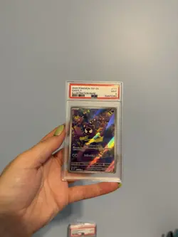 Pokemon TCG SV05 Temporal Forces Gastly 177/162 Illustration Rare Holo PSA - Image 1