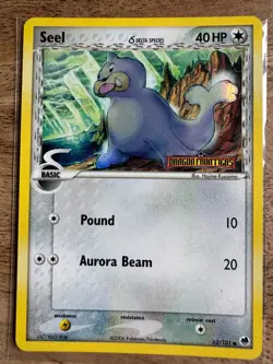 Pokemon TCG EX Dragon Frontiers Seel Reverse Holo/Stamped 62/101 Delta Species - Image 1