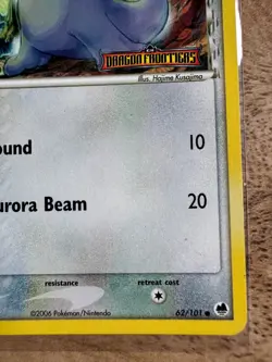 Pokemon TCG EX Dragon Frontiers Seel Reverse Holo/Stamped 62/101 Delta Species - Image 4