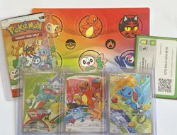 Pokemon First Partner Illustration Collection Series 1 Kanto Gen 1 Starters Set - Image 1