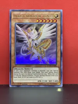 Hieratic Dragon of Tefnuit DUPO-EN080 Ultra Rare 1st Edition - Yugioh! - NM - Image 1