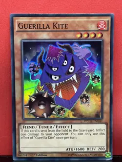 Guerilla Kite WSUP-EN040 - Super Rare Yugioh 1st Edition LP - Image 1