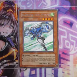 1X ELEMENTAL HERO STRATOS COMMON ULTRA RARE GOLD YUGIOH - Image 3