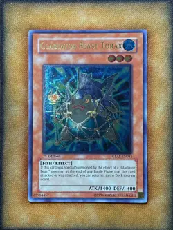Yugioh Gladiator Beast Torax GLAS-EN081 Ultimate Rare 1st Ed LP - Image 1