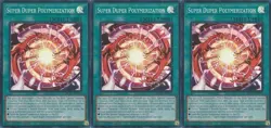3x Super Duper Polymerization | BLZD-EN069 | SR | 1st Ed | NM | YuGiOh - Image 1