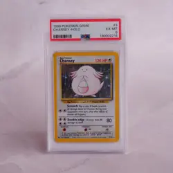 Pokemon Chansey 3/102 Base Set Holo PSA 6 – 1999 WOTC Graded Card - Image 1