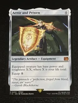 MTG Final Fantasy Aettir and Priwen 0253 NM Mythic - Image 1