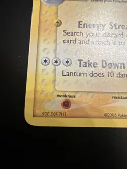 Pokemon TCG Lanturn EX Unseen Forces 40/115 Reverse Holo Uncommon 2005 - Image 4