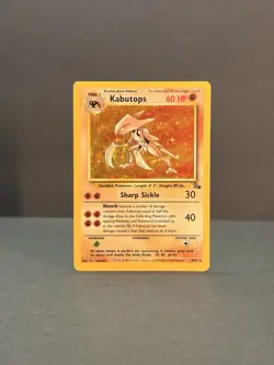 Kabutops 9/62 Unlimited Holo Rare - Pokemon Fossil Set MP - Image 4