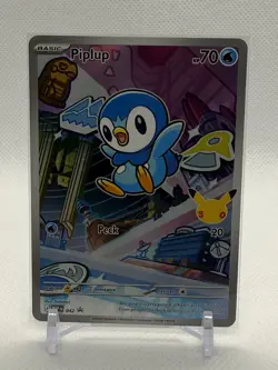 Piplup #42 - ME: Mega Evolution Black Star Promo Holo Pokemon Card ￼ - Image 1