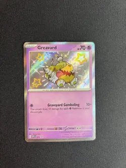 Greavard 2024 Black Star Promo Shiny Pokemon Card SVP070 (NM) - Image 1