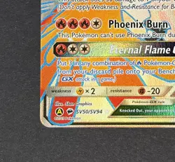 2019 Pokemon Hidden Fates Shiny Vault Ho-Oh GX #SV50/SV94 Full Art EX NM - Image 3