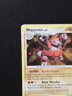 Rhyperior 12/130 Holo Rare Pokemon Diamond and Pearl TCG 2007 - Image 3