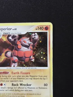 Rhyperior 12/130 Holo Rare Pokemon Diamond and Pearl TCG 2007 - Image 4