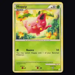 Hoppip 67/123 HeartGold & SoulSilver Common Pokemon TCG LP - Image 1