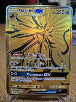 Pokemon - Solgaleo GX - Sun & Moon Promo SM104a - Gold Holo - Image 1