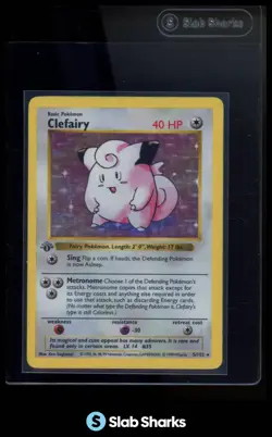 1999 POKEMON SET 1ST EDITION #5/102 CLEFAIRY HOLO - Image 1