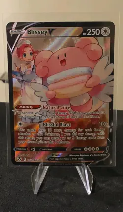 Pokemon TCG Blissey V Silver Tempest TG22/TG30 Full Art Holo Rare NM - Image 1