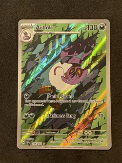 Pokemon TCG Arbok 176/162 Temporal Forces Illustration Rare. Read Description - Image 1