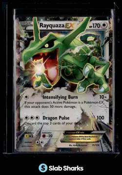 2015 POKEMON XY ROARING SKIES 75/108 RAYQUAZA EX HOLO - Image 1