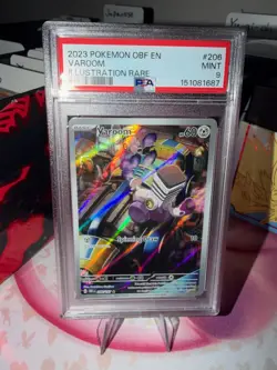 2023 Pokemon OBF EN Varoom Illustration Rare #206 PSA 9 - Image 1