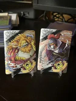 Duke Dogstorm And Cat Viper Mink Tribe One Piece Anime Tcg Ccg SR Super Rare - Image 1