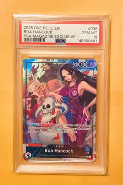 One Piece CCG Boa Hancock PSA Magazine Exclusive Promo OP07-038 PSA 10 Gem Mint - Image 1