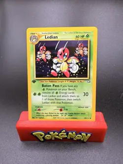 Pokemon Neo Genesis 1st Edition Uncommon Card Ledian 39/111 Nm Condition - Image 1