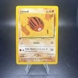 Pokemon Card - Neo Revelation 57/64 - SWINUB (common) **1st Edition** - NM -j - Image 1