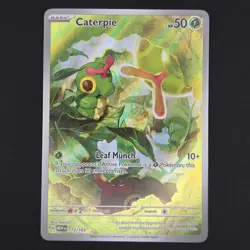 Pokemon TCG Card Caterpie 172/165 S&V 151 Illustration Rare *English* - NM - Image 1