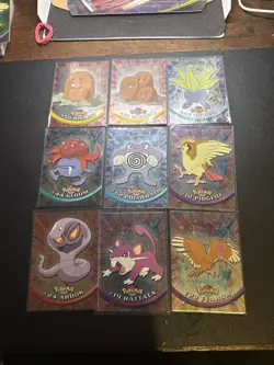 Pokemon Topps Chrome Foil Card Bundle Vintage Rare Black Logo Holos - Image 1