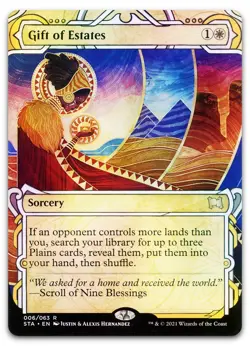 Gift of Estates (Foil Etched) #6 (NM) Strixhaven STA Magic MTG - Image 1