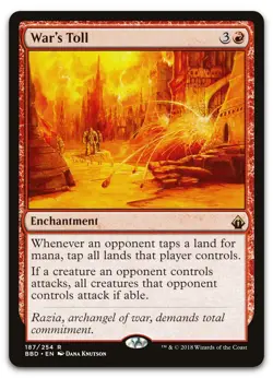 War's Toll #187 (LP) Battlebond BBD Magic MTG - Image 1