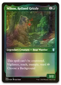 Wilson, Refined Grizzly (Foil Etched) #522 (NM) Baldur's Gate CLB Magic MTG - Image 1