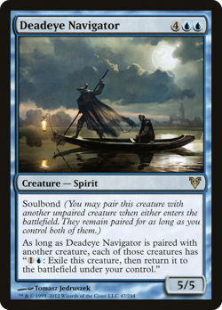 Deadeye Navigator #47 (MP) Avacyn Restored AVR Magic MTG - Image 1