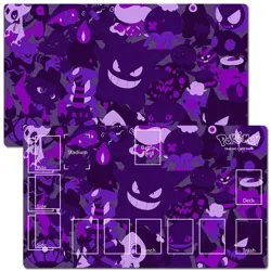Pokemon Table Playmat Gengar TCG CCG Play Pad Trading Card Game Mat Free Bag - Image 1