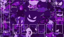 Pokemon Table Playmat Gengar TCG CCG Play Pad Trading Card Game Mat Free Bag - Image 5