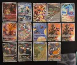 Pokemon TCG Destined Rivals IR lot of 14 English NM illustration Rare - Image 1