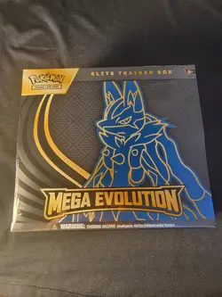 Pokemon TCG Mega Evolution Lucario Elite Trainer Box Factory Sealed - Image 1