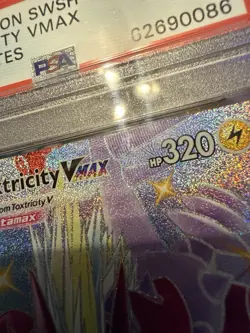 PSA 10 - POKEMON SWORD & SHIELD SHINING FATES SV113 TOXTRICITY VMAX - Image 3