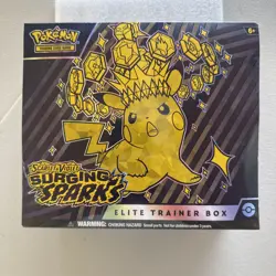 Pokemon TCG Scarlet & Violet Surging Sparks Pokemon Elite Trainer Box ETB SEALED - Image 1