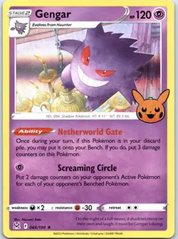 Pokemon Gengar Trick or Trade Promo Holo 066 - NM - RARE - Image 1