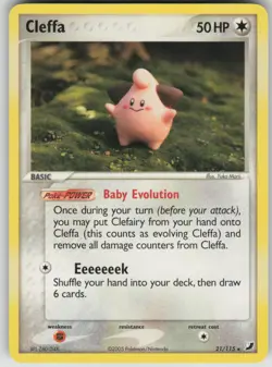 Pokemon TCG Cleffa Rare Unseen Forces 21/115 - Image 1