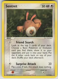 Pokemon TCG Sentret Common Team Rocket Returns 75/109 - Image 1