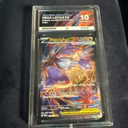 Mega Latias EX 181/132 Mega Evolution SIR ACE 10 GEM MINT Perfect Subs Pokemon - Image 1