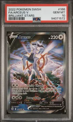 PSA 10 Arceus V Alternate Full Art 166/172 Pokemon Brilliant Stars - Image 1