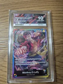 Monkey D Luffy P L SEALED BATTLE PROMO VOL.2 ONE PIECE ACE GRADING GEM MINT 10 - Image 1