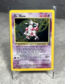 Mr. Mime Holo 6/64 - Jungle Set Unlimited - Rare Vintage - WOTC Pokemon Card - Image 1