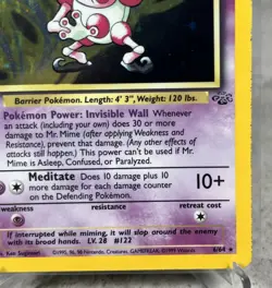 Mr. Mime Holo 6/64 - Jungle Set Unlimited - Rare Vintage - WOTC Pokemon Card - Image 5